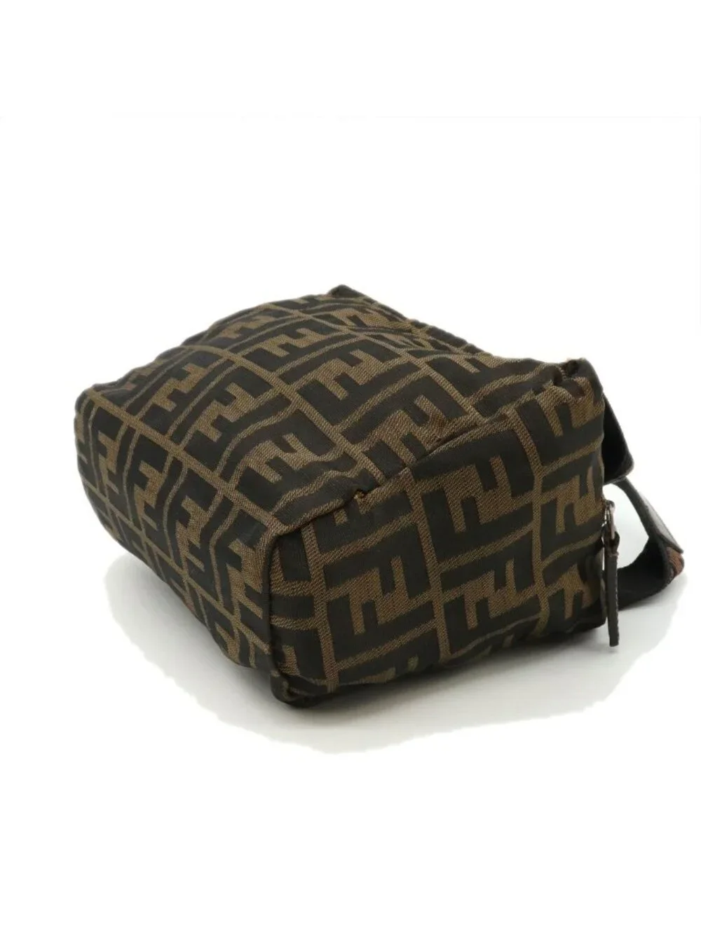 Fendi Zucca Handbag Pouch Inventory Nylon Khaki